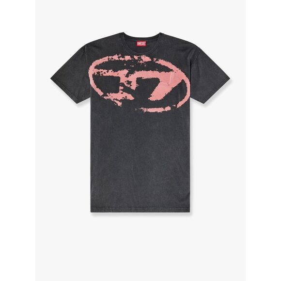 Diesel Men T-Boxt T-Shirt With Distressed Effect